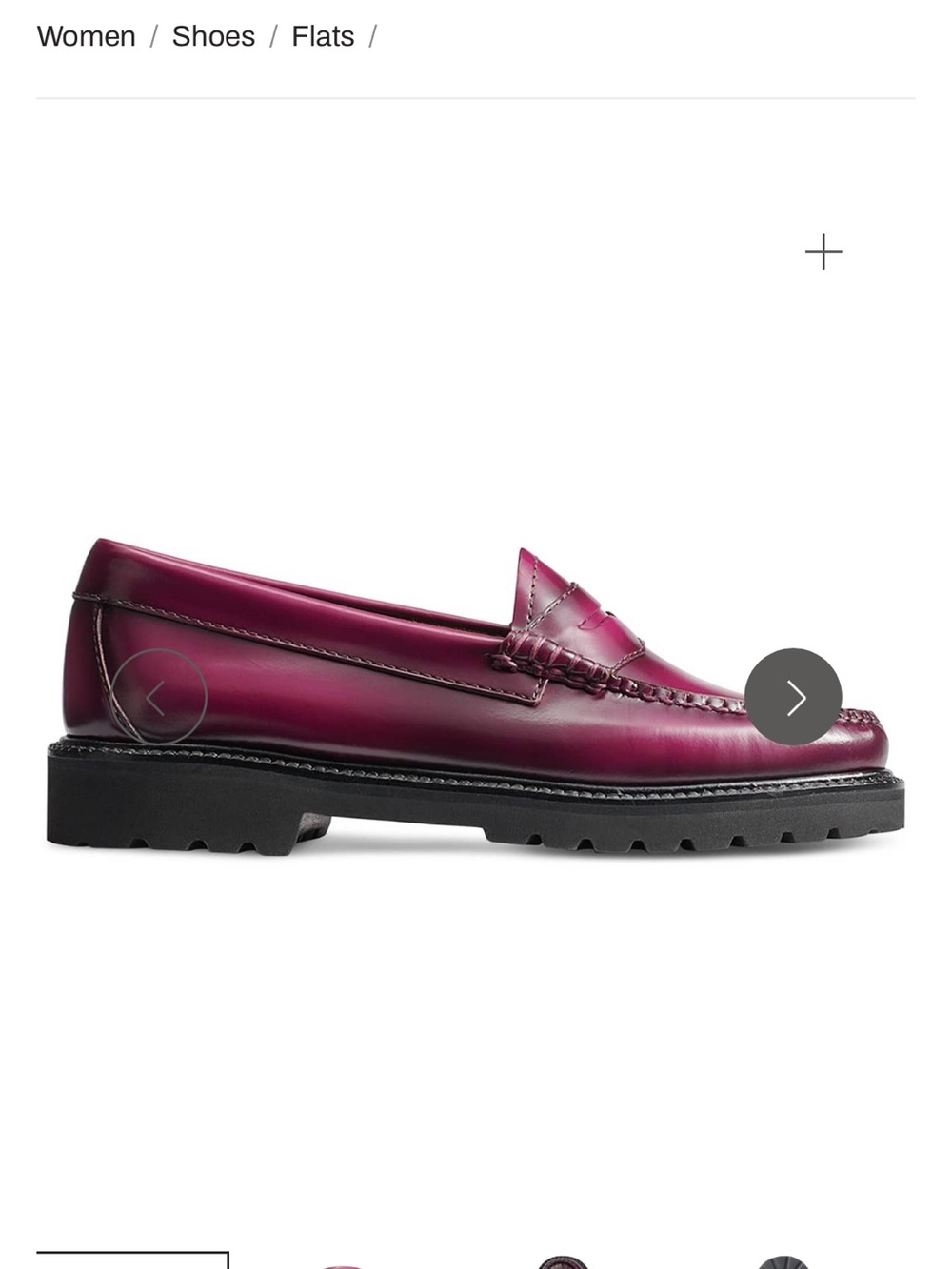 NWOT G.H. Bass Originals Weejuns Whitney Candy Lug Loafers In Plum Womens US 8 - Picture 3 of 16